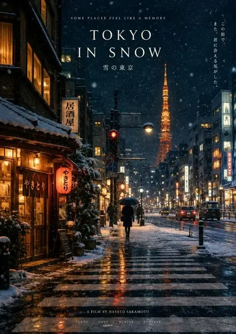 雪落东京 封面 雪落东京 影片封面